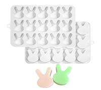 Silicone Easter Molds - Bunny Chocolate Baking Mat, Cookie Fondant Candy Mold | DIY Resin Ice Block Cake Decorating Tool for Spring Holiday Crafts Home Kitchen Fun