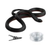 Silicone Fake Snake Prank Toy - Realistic Looking Gag Prop, Funny Joke Toy for Golf Course and Party Pranks, Reusable Trick Accessory | For Parties Birthdays Halloween April Fools Day and Fun Events