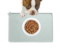 Silicone Feeding Mat, Puppy Food Pad, 15.7x23.6x0.39 Inches, Foldable Pet Placemat, Fast Drying Spill Resistant, Clean Waterproof Design for Indoor Kitchen Floor Pet, Multicolor