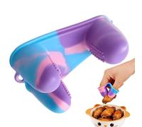 Silicone Finger Protectors, Heat Resistant Finger Covers, Anti Slip Silicone Sleeves, Kitchen Cooking Safety Cots, Reusable Fingers Guards for Cutting Handling, 3.94×2.36×1.57 inches, for Men Home