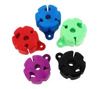 Silicone Fishing, Protector Clip, Wear Resistant Multi-Slot Design Scratch Free Colorful Options Anti-Slip Grip Fit Reusability Factor Easy Cleaning, Pole Ball for Boat Tool