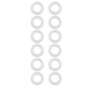 Silicone Flat Washer 24Pcs Silicone O Rings Flat Gasket O Ring Sealing Washers for Bellows Hoses Shower Head Garden Hose Plumbing Pipes Fittings Seal Repair (1/2 inch 24Pcs)