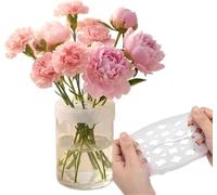Silicone Flower Arranging Grid for Vase, Reusable Flower Frog Holder for Stable DIY Floral Arrangements, Home Decor & Table Centerpieces (4pc)
