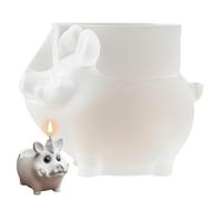Silicone Flower Pot Mold - Cute Wild Boar Shape Planter Casting Mold, Flexible Gardening Diy Tool | Decorative Flower Pot Maker for Outdoor Patio, Porch, Garde, Desk and Shelf Display