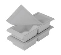 Silicone Food Freezer Tray, 31x13.5x6.3cm 2/4-Grid Airtight Containers with Food-Grade Silicone Material, Designed for Freezing Cubes, Meal Prep