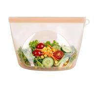 Silicone Food Storage Bags - 1000ml Oven Safe Pouch with Writable Area