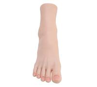 Silicone Foot Model, Soft Touch Flexible Joint Positioning Realistic Mannequin Feet Fake Foot Tool for Nail Art Jewerly Display (Pie derecho)