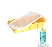 Silicone Freezer Mold, 4-Cavity Silicone Food Tray with Lid, 11.81x5.12x2.2 inches Kitchen Container for Wine, Champagne, Restaurant, Camping Trips, Home, Picnic and Hot Days