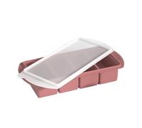 Silicone Freezer Mold, Food Tray with Lid, 4-Cavity Kitchen Storage Container, Flexible and Reusable for Wine, Champagne, Restaurant Use, Hot Days, Camping Trips, Home, Picnic