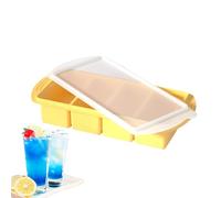 Silicone Freezer Mold, Food Tray with Lid, 4-Cavity Kitchen Storage Container, Flexible and Reusable for Wine, Champagne, Restaurant Use, Hot Days, Camping Trips, Home, Picnic
