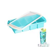 Silicone Freezer Molds 1L Capacity with 4 Cavities, Reusable Lidded Tray for Soup, Ice, and More, Durable Kitchen Storage Container Perfect for Camping, RV, Home, and Restaurant Use