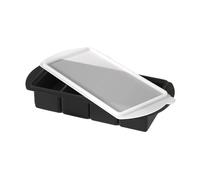 Silicone Freezer Molds 1L Capacity with 4 Cavities, Reusable Lidded Tray for Soup, Ice, and More, Durable Kitchen Storage Container Perfect for Camping, RV, Home, and Restaurant Use