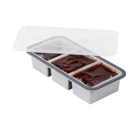 Silicone Freezer Molds - 5.71×11.61×2.36 Inches, Reusable Easy-Release Tray | Transparent Soup Cube Freezer Mold, Ice And Food Freezing Tool For Home, Indoor, Friends, Cooking, Cocktails, Whisky, Food