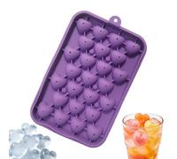 Silicone Freezer Molds - 8.07 X 4.92 X 0.98in Heart Shape Flexible Reusable Food Grade Maker | Easy Release Cocktail Ice Molds For Cocktails Whiskey Parties Drinking Food Kitchen