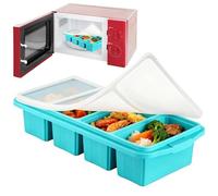 Silicone Freezer Molds - Non Stick Food Storage Tray for Meal Prep | Leakproof Portion Container with Flexible Design for Rice Leftovers Sauces Lasagna Kitchen Dorm Apartment Organization