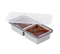 Silicone Freezer Molds - Soup Freezer Molds | Easy Release Reusable Tool | Transparent Gray Tray With Lid, Material, 2 3 4 Grid Options For Home Indoor Cooking Cocktails Freezing Whisky