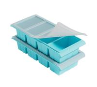Silicone Freezer Tray, 2/4-Grid Airtight Containers, Flexible Silicone Cubes for Freezing Food, Durable Leakproof Design, Meal Prep and Storage Tool, Ideal for Broth, Soup, Leftovers, Sauce, Baking