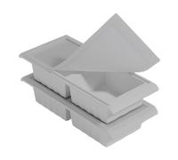 Silicone Freezer Tray - Food Grade Airtight Reusable, Flexible Silicone Cubes for Freezing Food with Stackable Lids, Portion Control Soup Mold, Ideal for Meal Prep Broth Leftovers