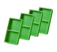 Silicone Freezer Tray, Food Storage Molds, Reusable Freeze Dryer Sheets, Non-Stick Baking Accessories, 4-Piece Kitchen Preservation Set for Home Candy Preparation, 4.33x6.93x1.02 inches