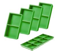 Silicone Freezer Trays, 4 Pieces Silicone Freeze Dryer, 4.33x6.93x1.02 Inches Stackable Preservation Accessories, Flexible Storage for Candies Baked Goods Ice Indoor Kitchen Home Processing