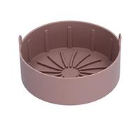 Silicone Fryer Basket | Reusable Non - Stick Baking Tray for 360° Airflow | Fryer Pot Replacement Accessory for Home Kitchen/Nutritious Cooking (16CM one piece brown)