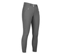Silicone Full Seat pantalón de equitación HKM Women's High Waist Riding pantalón de equitación Lia with - Dark Grey / EU32/UK22/US20