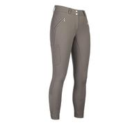 Silicone Full Seat pantalón de equitación HKM Women's High Waist Riding pantalón de equitación Lia with - Dark Beige / EU38/UK28/US26