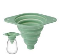 Silicone Funnel, Cooking Gadget, 4.72x3.54x0.59in Foldable Filler, Heat Resistant Design, Space Saving Shape for Kitchen Use, Bottle Filling, Liquid Transfer, Canning Needs, Food Prep Tasks