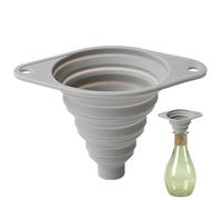 Silicone Funnel, Cooking Gadget, 4.72x3.54x0.59in Foldable Filler, Heat Resistant Design, Space Saving Shape for Kitchen Use, Bottle Filling, Liquid Transfer, Canning Needs, Food Prep Tasks