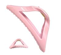 Silicone Hair Clips, Creative Hair Accessory, 4.53x1.89in Triangular Claw Design, Ergonomic Non Slip Grip, Lightweight Authentic Material for Daily, Party, Commuting, Sports, School, Casual Wear