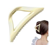 Silicone Hair Clips, Creative Hair Accessory, Ergonomic Triangular Claw Clip, Flexible Non Slip Design, Ideal for Daily Wear, Party, Commuting, Sports, School, Casual Styling, 11.5x4.8cm