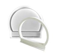 Silicone Half Ring Molds - Crafts Casting Mold For Jewelry | Silicone With Sturdy Flexible Design, Perfect For Candles Crafts Decorations Ornaments Clay Projects, Easy Release Half Ring