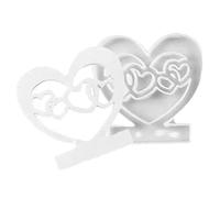 Silicone Heart Candlestick Insert Mold - DIY Concrete Cement Plaster Casting Form | Candle Holder Insert Maker for Resin Wax Craft Projects, Flexible Silicone Mold for Handmade Home Decor Decoration