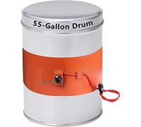 Silicone Heater Pad Drum Heater Barrel Band For 55 Gallon Metal Oil Drum Heater, With Adjustable Thermostat Insulated Band Heater Pail Heater For Oil Drums And Liquefied Tanks 68.5×9.8In, HUANGHAIQI