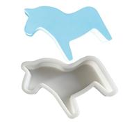 Silicone Horse Casting Mold Concrete Candle Stand Craft Form Maker