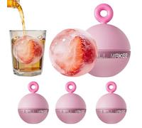 Silicone Ice Ball Mold, 6.5cm Silicone Reusable Non Stick 4 Piece
