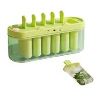 Silicone Ice Cream Molds - 6-Cavity Iced Dessert Making - DIY Ice Lolly Mould - for Parents Kids Families Juice Milk Jam Summer Birthday Home Parties Camping Holiday