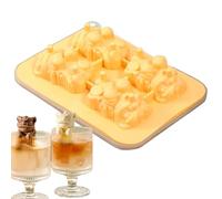 Silicone Ice Mold, 3D Lion Ice Molds Tray, 6.69x4.92 Inches 4-Grid Cube Maker Tool, Non-Stick Reusable, Beverage Mould for Bourbon, Whiskey, Juice, Cocktails and Entertaining