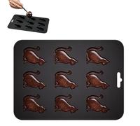 Silicone Ice Mold - 9 Cavity Cat Tray | Food Grade Freezer Mold