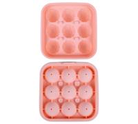 Silicone Ice Mold, 9-Cavity Soccer Ball Shape Tray, Reusable Freezer Ice Maker, Kitchen Bar Cooling Tool, for Whiskey Cocktail Drinks Summer Party Game Day Family Gathering Beverages Use