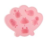 Silicone Ice Mold - Animal Cube Tray, 6.3 Inches Easy Release with Flexible Design, Kitchen Tool with Non Stick, Drink Chiller with Multi Use Function, Ice Cube Maker for Beverage Use