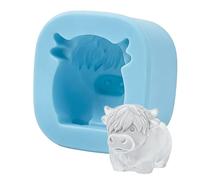 Silicone Ice Mold - Cute Cow Shape Tray, Flexible Easy Release Form, Novelty Beverage Chiller, Animal Cube Creator for Details, Kitchen Cooling Mold for Cocktail Preparation