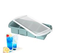 Silicone Ice Mold, Freezer Food Tray, Flexible Non-Stick Material, Secure Fitted Lid, Perfect for Wine Chilling, Champagne Serving, Restaurant Prep, Camping Coolers, Home Entertaining