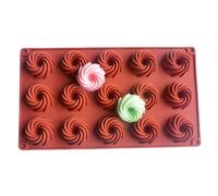 Silicone Ice Mold - Spiral Candy Mold, Spiral Shape Baking Candy Molds, Spirals Tray | Molds For Chocolate, Pastry, Truffle, Pudding, Jelly, Cheesecake, Cookie, Fondant Decorating Use