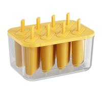 Silicone Ice Pop Forms Set de 8 piezas | Fabricante de paletas reutilizable para helado casero/pops de frutas/golosinas congeladas | Tapa de protección de fuga, lavavajillas,