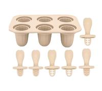 Silicone Ice Pop Molds, Freezer Trays 6-Grid Cake Pop Mold, Reusable Easy Release Treats Tray, Homemade Desserts Maker, Ideal for Jelly, Lollipop, Summer Party