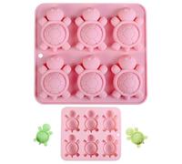 Silicone Ice Trays, Turtle Shape Ice Molds, Flexible Nonstick Design Effortless Release and Fun Shapes 6.5x0.47x5.83 inches, Ideal for Home Bartending Cocktail Parties Coffee Dessert Making