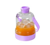 Silicone Ice Trays with Non-Spill Lids, Straw and Handle Ice Maker Bottle, Easy Release, Reusable for Whiskey, Cocktails, Kid Food, Craft,Homemade, Picnic Camping Refrigerator Kitchen Restaurant
