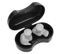 Silicone impermeable a prueba de polvo de la oreja espiral niños adultos accesorio de natación caja negra súper sonido (Blanco gris)