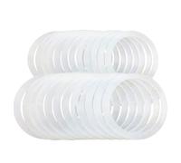 Silicone Jar Gaskets - Food Grade Silicone Set Of 10 | Airtight Rubber Seal Rings For 70mm And 86mm Lids, Leakproof Replacement Jar Sealing Rings | Durable Storage Lid Gasket For Kitchen Use